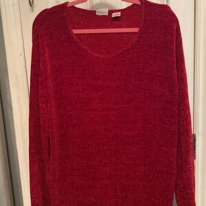 Carolina Colours soft red long sleeve sweater Size 18/20